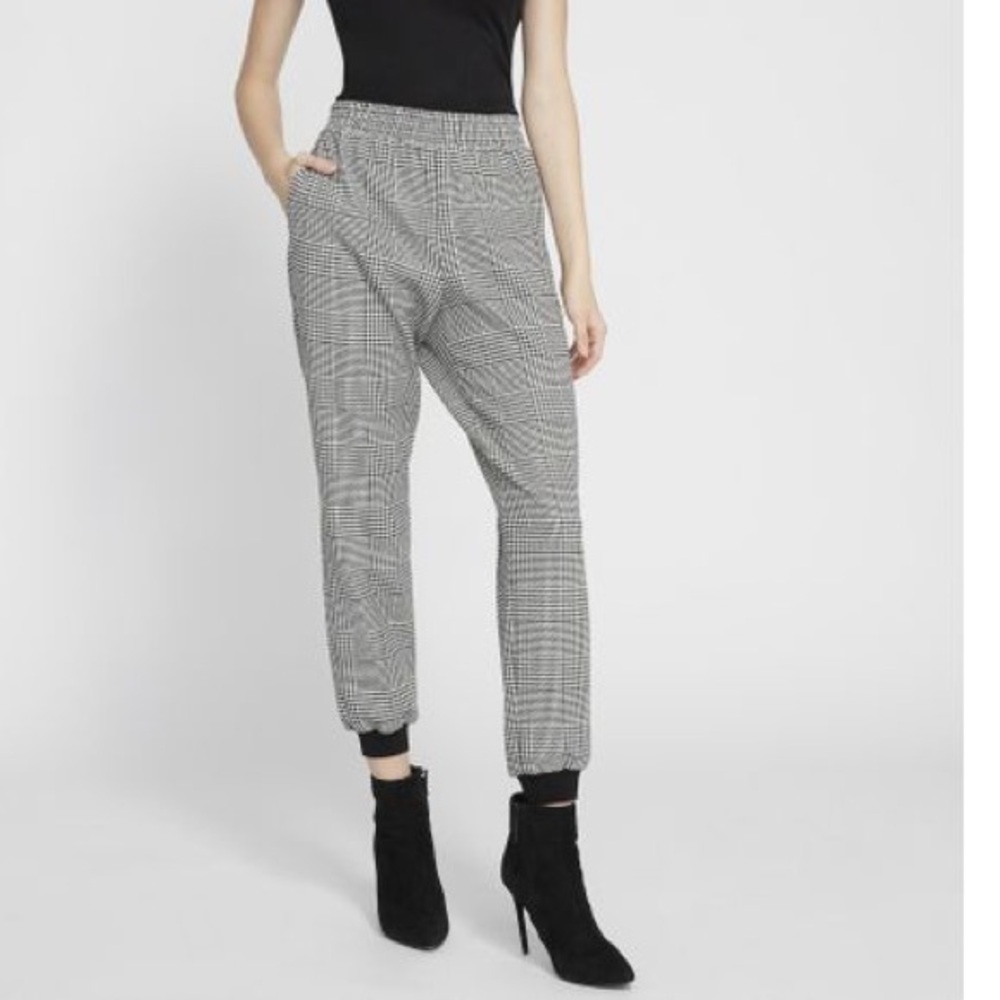 NWT Alice + Olivia Pete Plaid Pull Up Pants